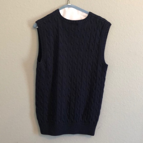 Polo sporty dark blue men’s vest - Picture 2 of 3